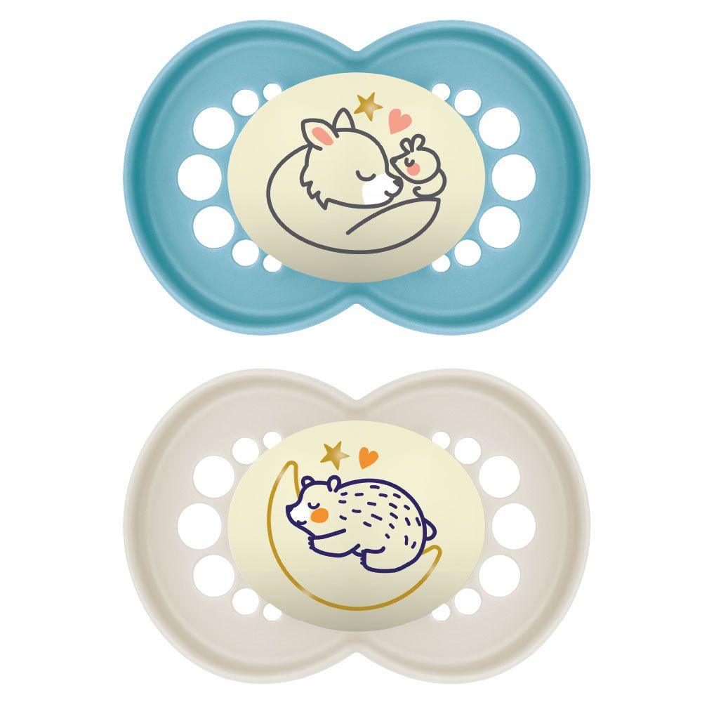 Mam Succhietti Original Night Silicone 16+m Azzurro