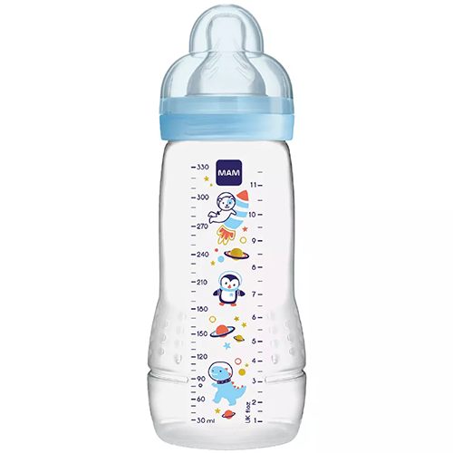 Mam Biberon Easy Active 4+ mesi 330ml Azzurro Mam Biberon Easy Active 4+ mesi 330ml Azzurro