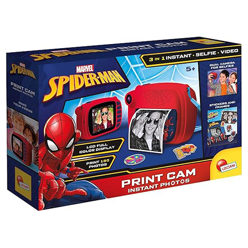 Lisciani Fotocamera Istantanea  Spider-Man Print Cam