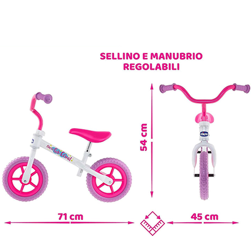 Chicco Pink Comet Bicicletta Senza Pedali
