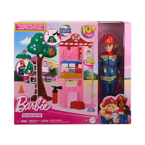 Mattel Barbie Vigile del Fuoco Playset
