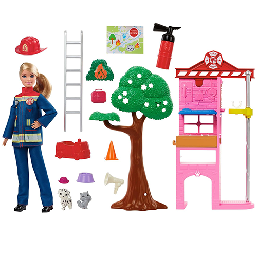 Mattel Barbie Vigile del Fuoco Playset