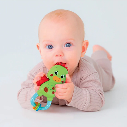 Clementoni Sonaglio Rattles Teething Dinosaur