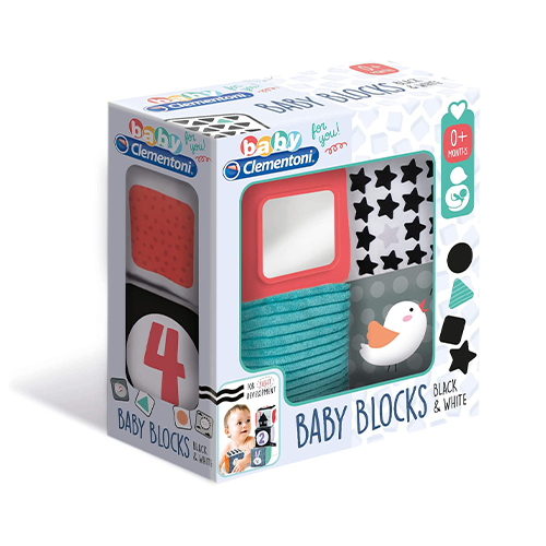 Clementoni Baby Blocks  Black & White Soft Activity