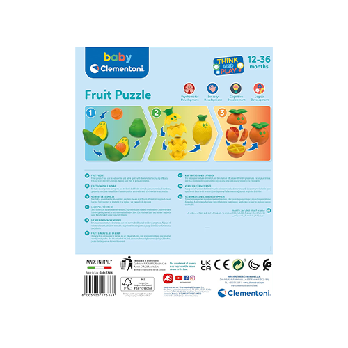 Clementoni Frutta Componi e Impara Puzzle