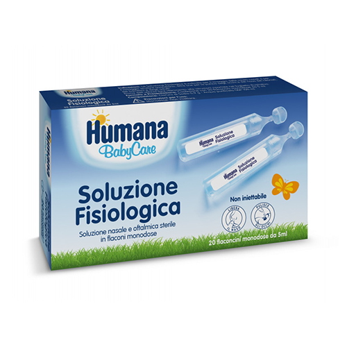 Humana Soluzione Fisiologica Monodose 20 flaconcini da 5 ml