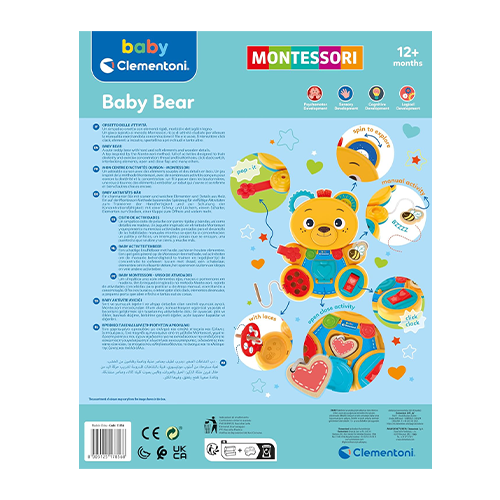 Clementoni Busy Baby Bear Montessori