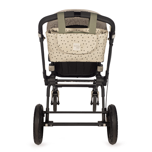 Walking Mum Borsa Organizzatrice Cuori Poppy Muschio