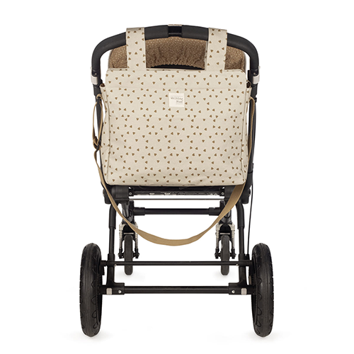 Walking Mum Borsa Fasciatoio Cuori Poppy Cannella