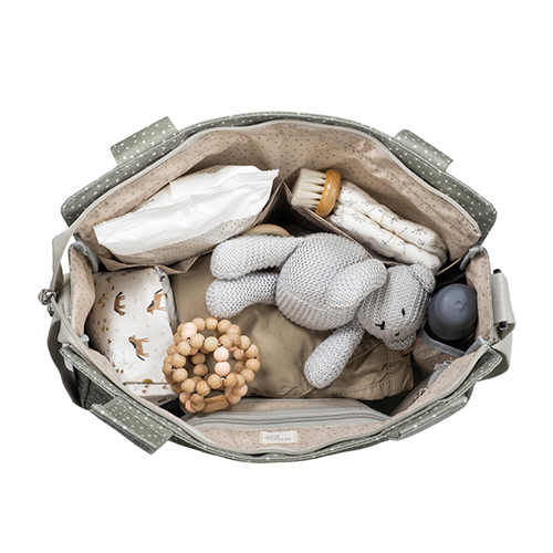 Walking Mum Borsa Fasciatoio Pois Poppy Muschio