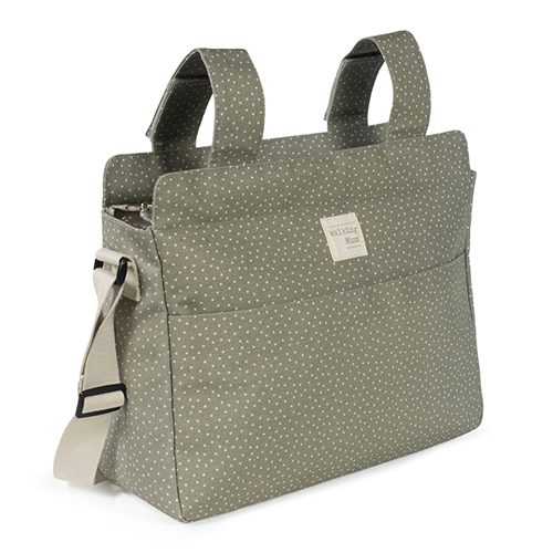 Walking Mum Borsa Fasciatoio Pois Poppy Muschio