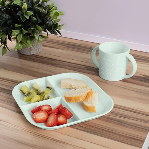 Miniland Square Plates Set with Compartments