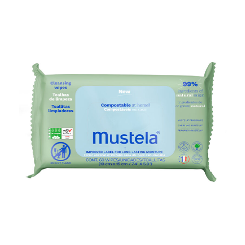 Mustela Salviette Compostabili profumate 60 pz