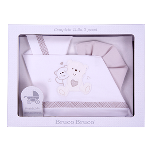 BrucoBruco Set per Culla Completo 3pz Orsetti