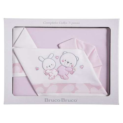 Ellepi Set Culla Completo 3pz Rosa