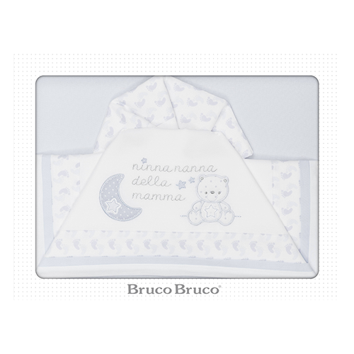 Ellepi Set Culla Completo 3pz Azzurro