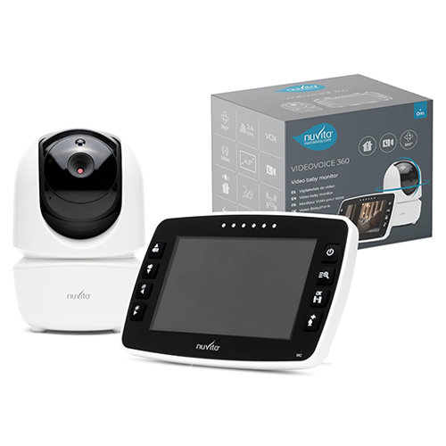 Nuvita Video Baby Monitor Digitale Wireless con Tecnologia 2.4 GHZ, 4,3"