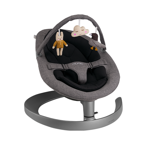 Nuna Sdraietta Leaf Grow Con Barra Giochi Charcoal