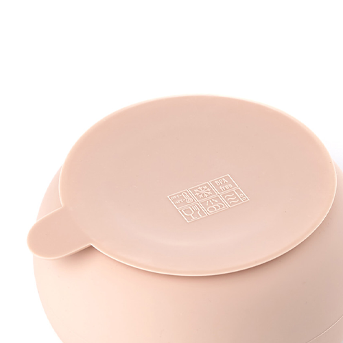 Janè Set Scodella e Cucchiaino in Silicone 4+m Pale