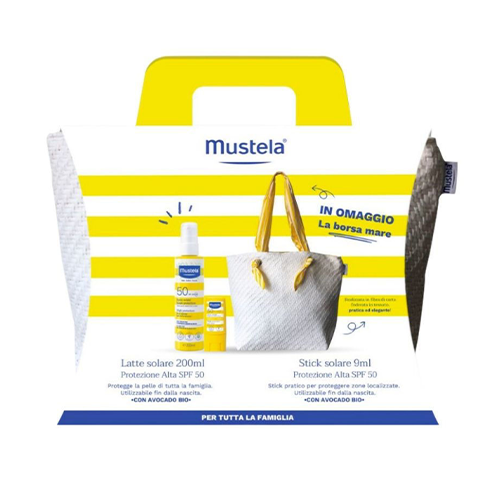Mustela Latte Solare 200ml + Stick Labbra + Borsa Mare