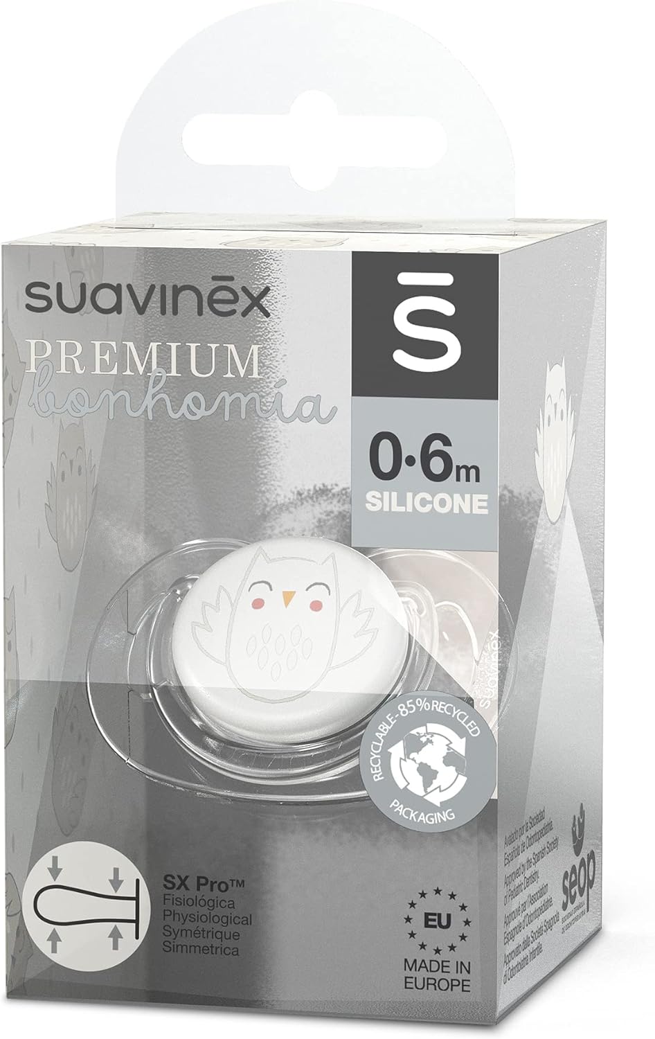 Suavinex Bohomia Succhietto in Silicone Pro Sx  0-6 m