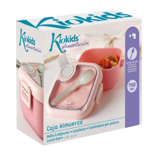 Kiokids Porta Pranzo Acciaio Inox 750ml Rosa