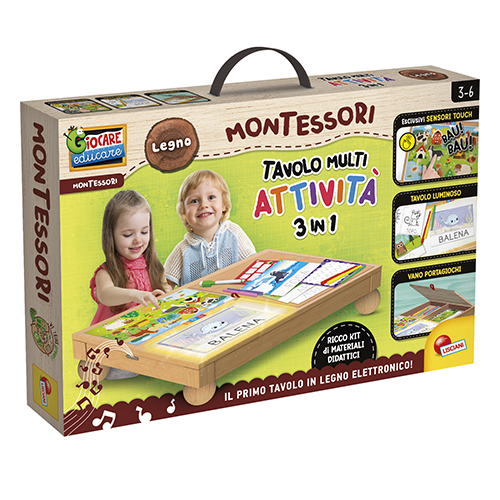 Montessori Legno Tavolo Multi Attività