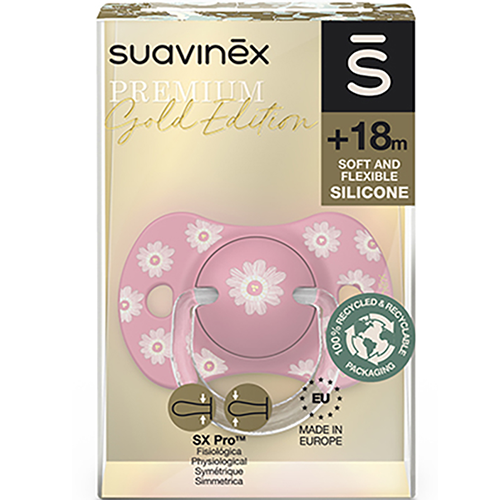 Suavinex Gold Succhietto in Silicone Pro Sx  +18m Rosa