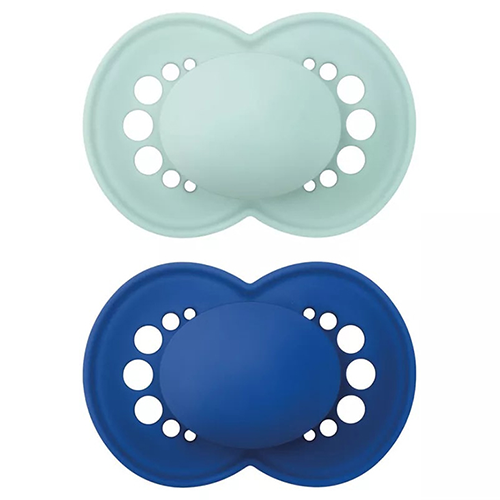 Mam Succhiotti Original Silicone 6+mesi 2Pz Blu Mam Succhiotti Original Silicone 6+mesi 2Pz Blu
