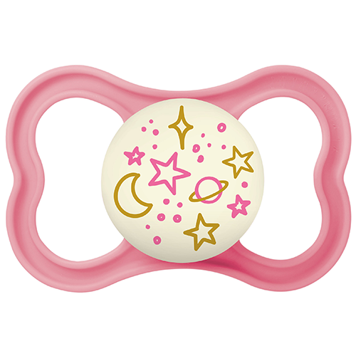 Mam Succhietto Supreme Night Silicone 6+m Rosa