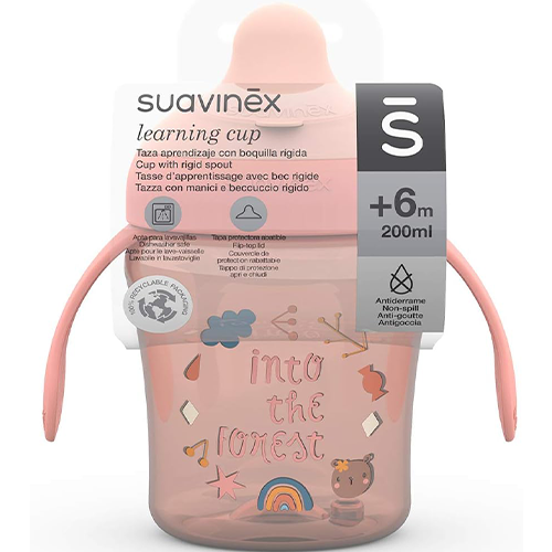 Suavinex Tazza Antigoccia Forest +6m Rosa
