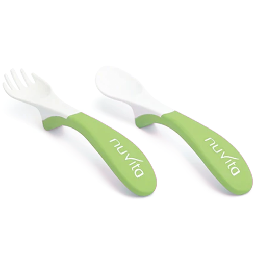 Nuvita Set Posate Easy Eating 6+mesi Verde