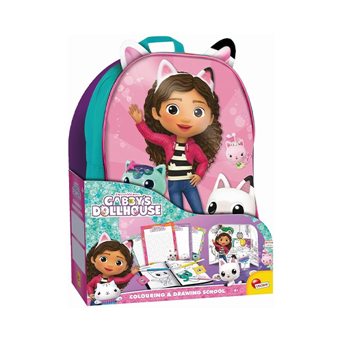 Gabby's Dollhouse Zainetto Coloring and Drawing School