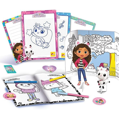 Gabby's Dollhouse Zainetto Coloring and Drawing School