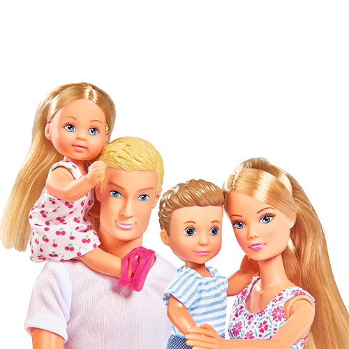 Simba Steffi Love Famiglia con Steffi, Kevin, Evi e Timmy