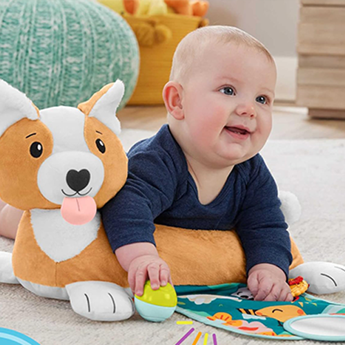 Fisher-Price Cuscino Corgi Tummy Time 3in1