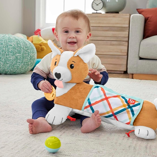Fisher-Price Cuscino Corgi Tummy Time 3in1