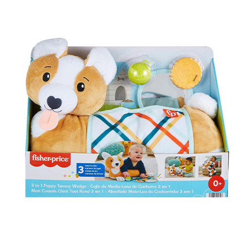 Fisher-Price Cuscino Corgi Tummy Time 3in1