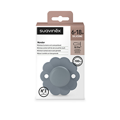Suavinex Wonderland Succhietto in Silicone 6-18m Blu Lago