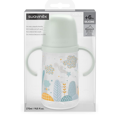 Suavinex Dreams Biberon Antigoccia con Manici da 270 ml