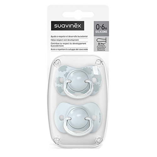 Suavinex Dreams Succhietti Silicone 0-6 m 2pz Celeste