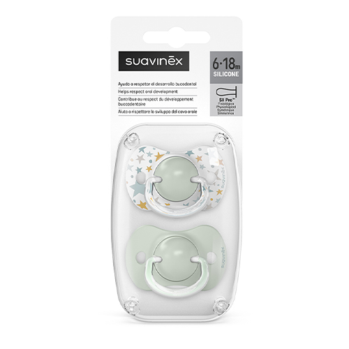 Suavinex Dreams Succhietto Silicone 6-18 mesi Celeste