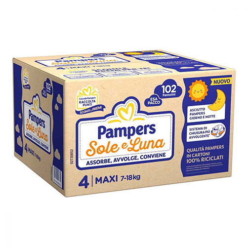 Pampers Sole e Luna EsaPack MAXI x102