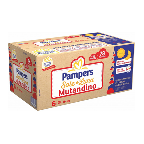 Pampers Sole e Luna Mutandina EsaPack XL x78 Pampers Sole e Luna Mutandina EsaPack XL x78