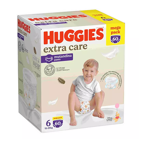 Huggies Extra Care Mutandina Mega Pack TG. 6 60pz