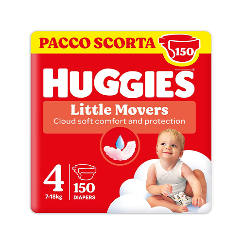 Huggies Little Movers GigaPack TG. 4 150pz