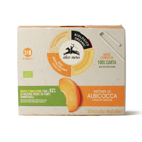 Alce Nero Nettare di Albicocca BIO- 3 brik