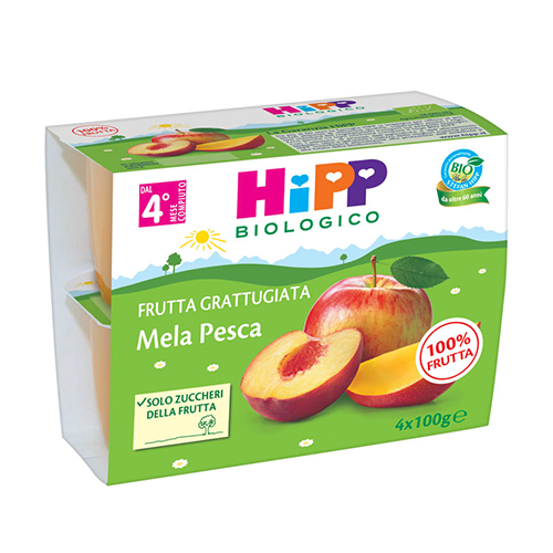 Hipp Merenda Frutta Grattugiata Mela Pesca