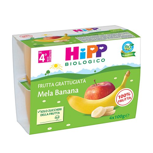 Hipp Merenda Frutta Grattugiata Mela Banana