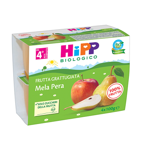 Hipp Merenda Frutta Grattugiata Mela Pera